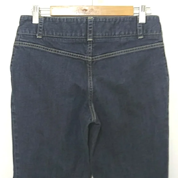 Talbots Petites Size 8 Signature Flare Jeans Premium Denim Made In India - Picture 5 of 9